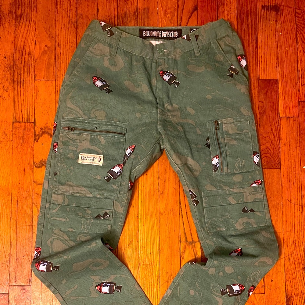Billionaire Boys Club Green Camo Cargos sz34